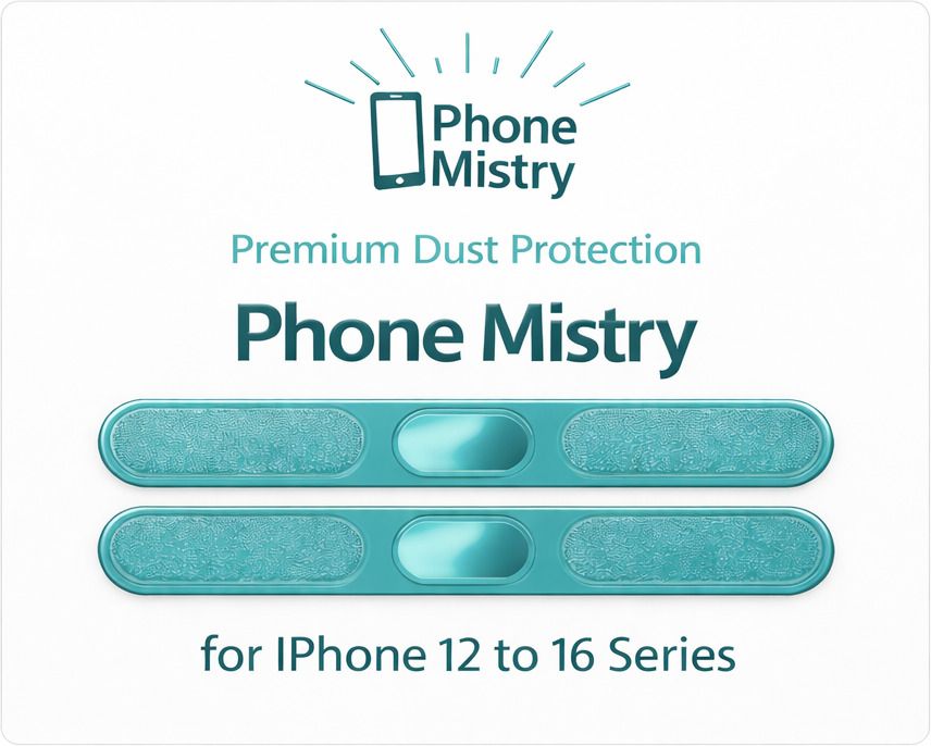 PhoneMistry Metal Dust Net for 12–16 Series Speaker & Mic Protection Audio Jack Green Anti-dust Plug-picture-28
