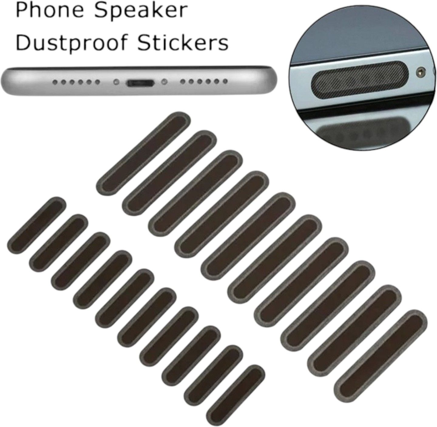 GOVAYU Metal Dustproof Net Sticker for Series 12,13,14,15/16 & 17 Series Speaker Digital Visual Interface Black Anti-dust Plug-image-15