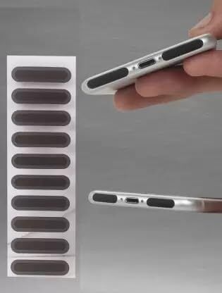 SANEHA Mobile Dust Protector Speaker Net Sticker(5short & 5 long pcs) Audio Jack Black Anti-dust Plug-picture-20