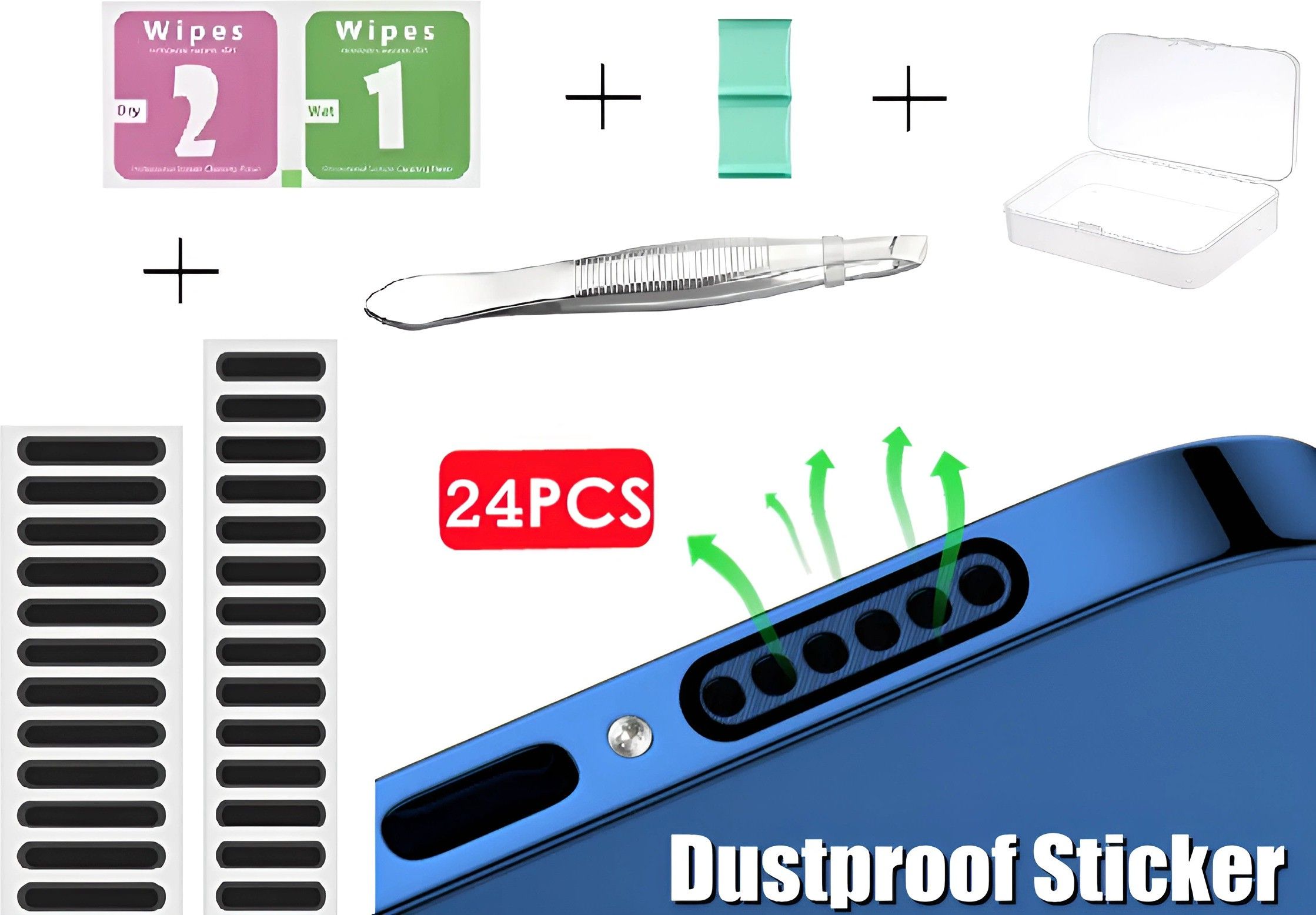Avedia mobile stickers mobile speaker dust protector speaker dust protector sticker Audio Jack Black Anti-dust Plug