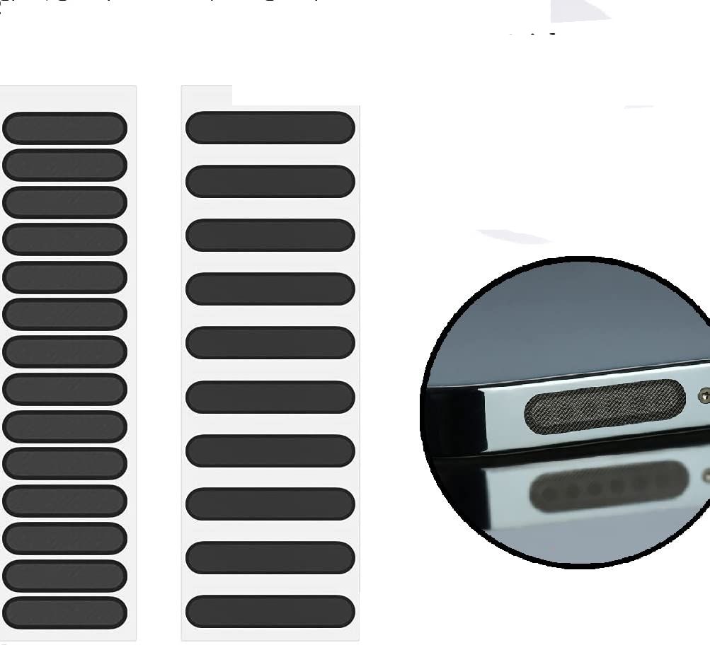 SIMWAY Speaker Protector for Android & iPhone (Long 10/Short 10 PCS) USB Black Anti-dust Plug