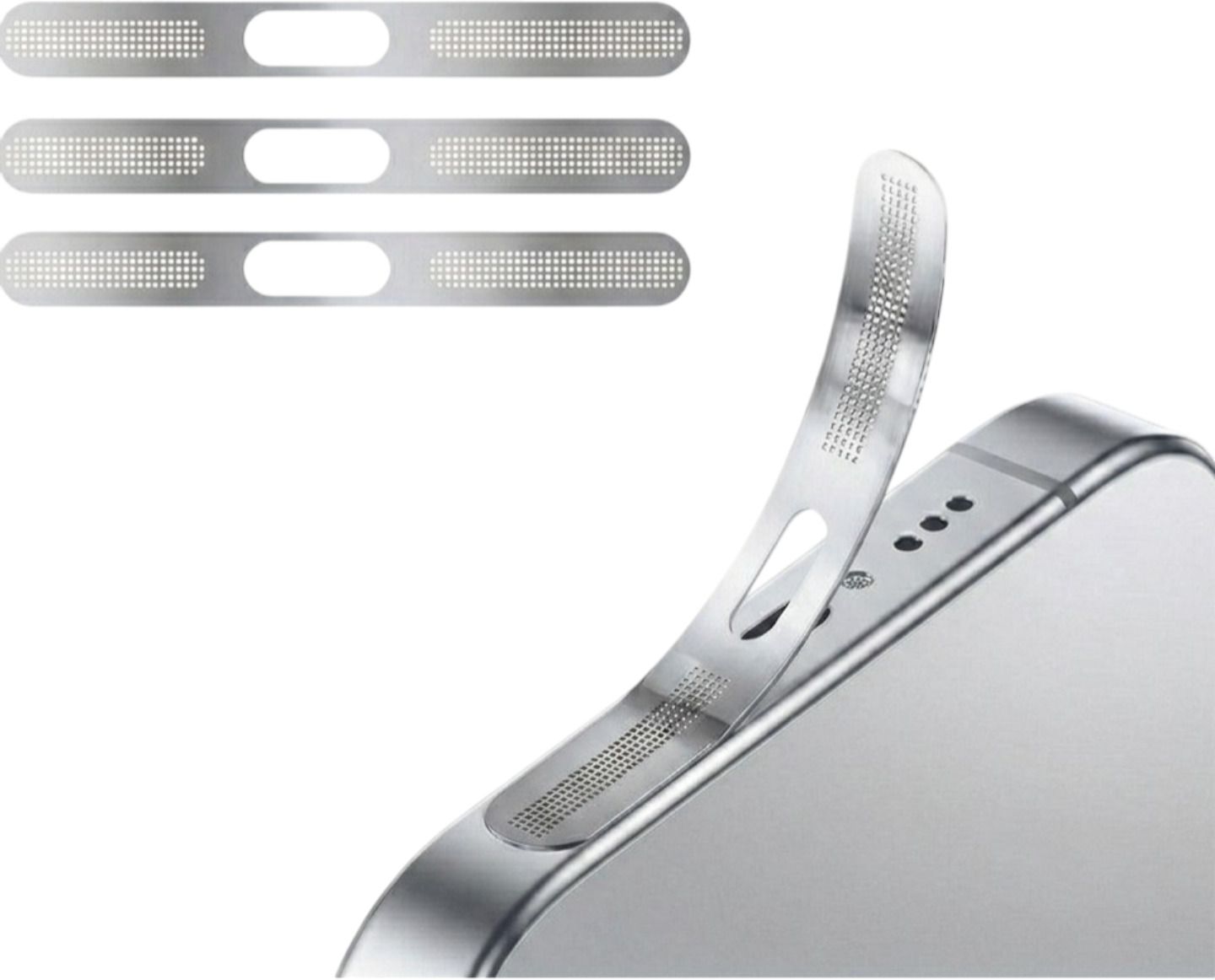 GOVAYU Mobile Speaker Protector for 14/ 14 Plus / 14 Pro & 14 Pro Max Digital Visual Interface Silver Anti-dust Plug-image-19