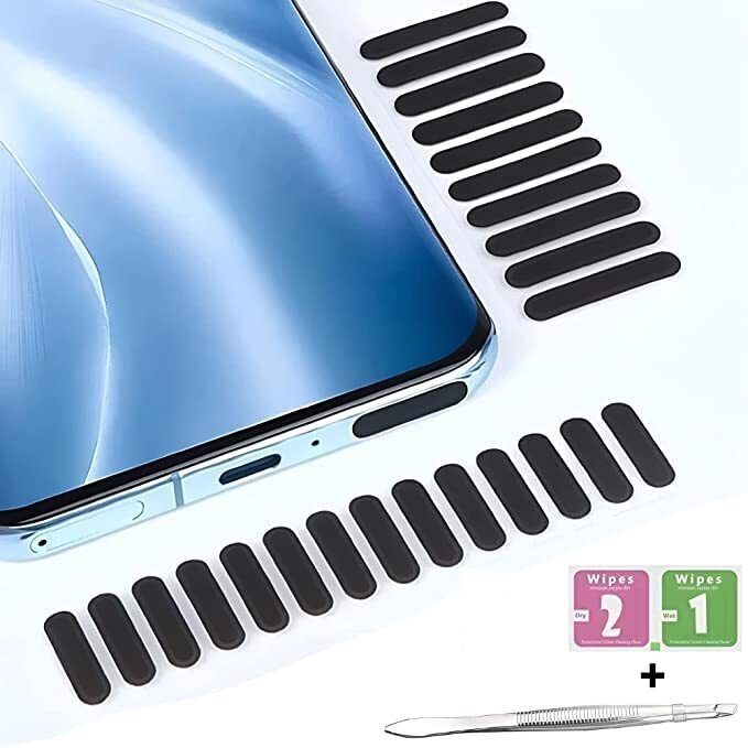 ZEIXERA Mobile Phone Speaker Net, Dust Cover Sticker, Universal Premium Dustproof Mesh Audio Jack Black Anti-dust Plug-image-21