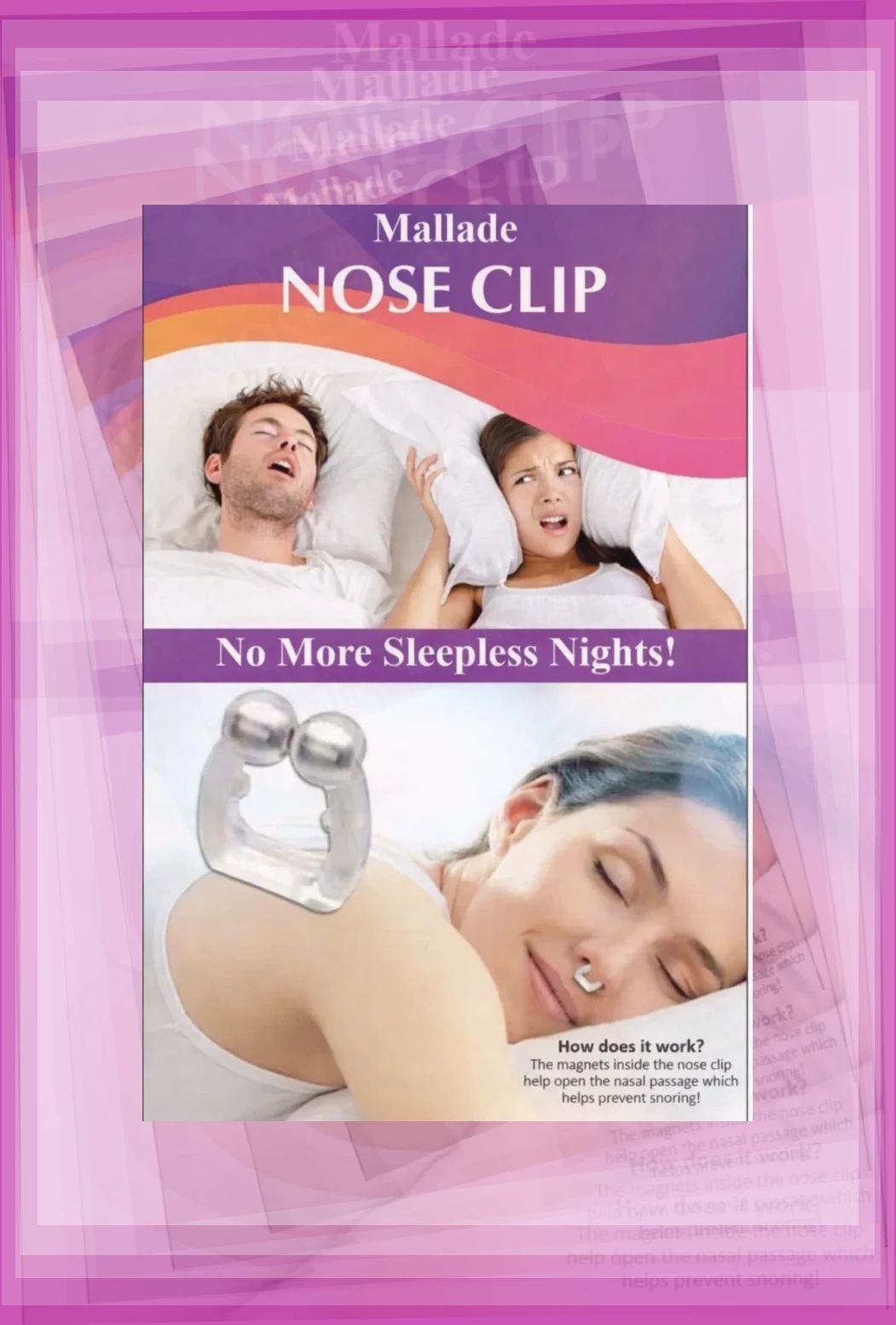 mallade anti snoring solution nose clip device Nose Shaper-picture-36