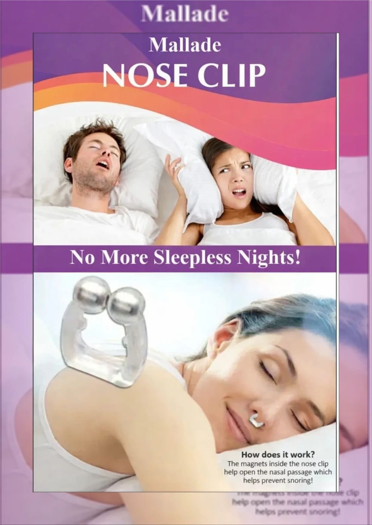 mallade reusable anti snore nasal clip Nose Shaper-picture-39