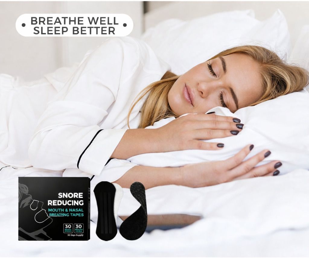 Grade Medical-Hypoallergenic Sleep Mouth Tape 30 Anti-snoring Device-image-14
