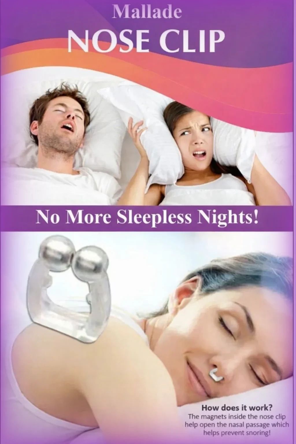mallade anti snore nasal dilator for sleep Nose Shaper-picture-34