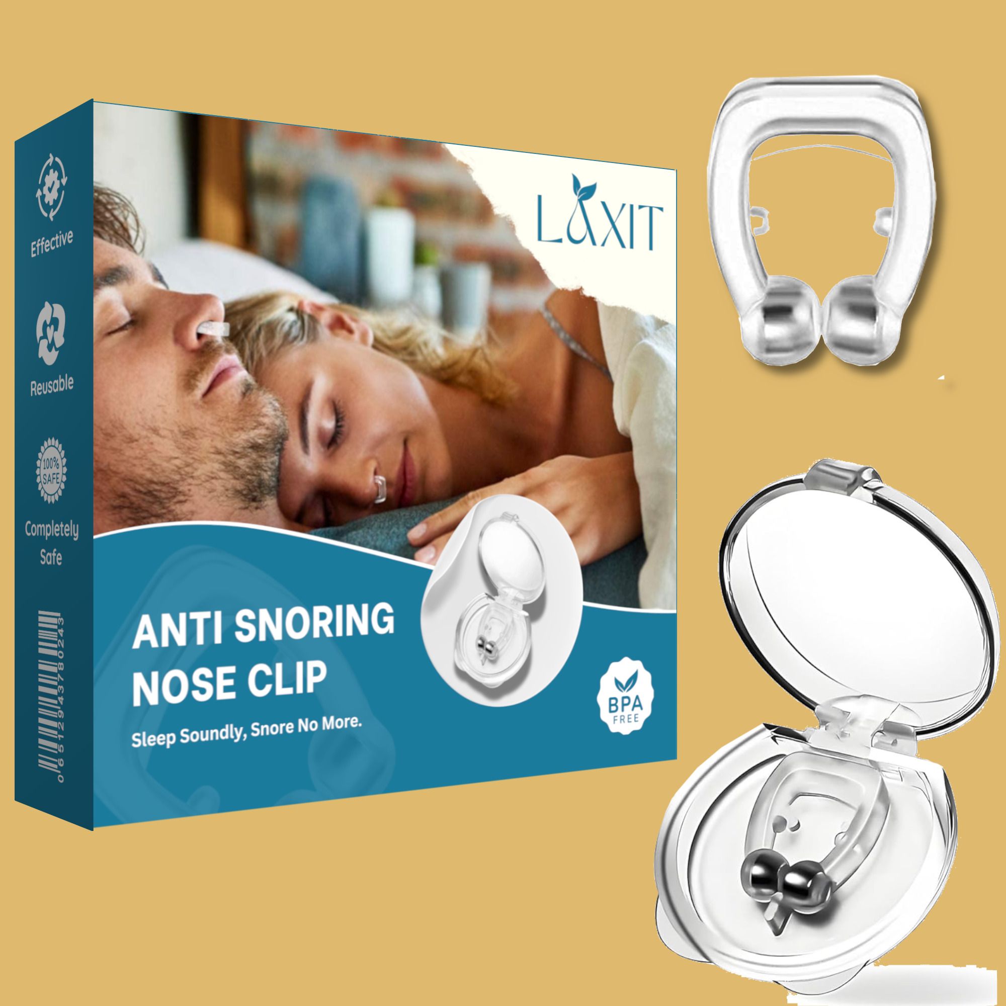 Anti Snoring Magnetic Nose Clip | Snore Free Silicone Sleep Solution Anti-snoring Device-image-24