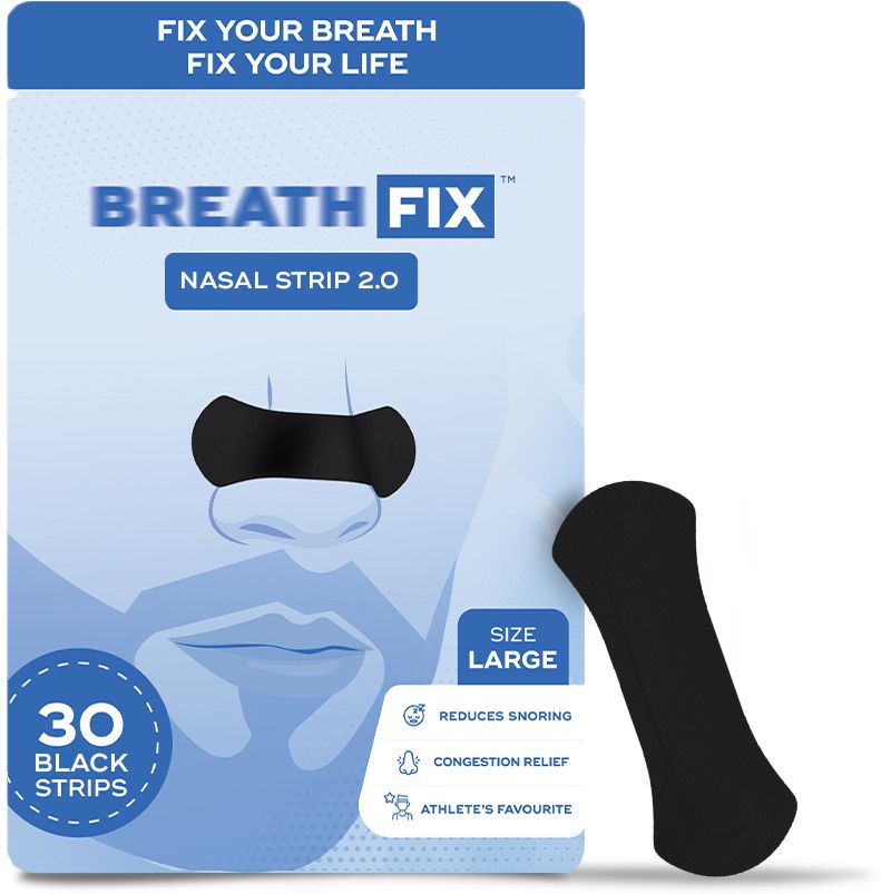 Nasal strips Black 2.O (Pack of 30) Anti-snoring Device