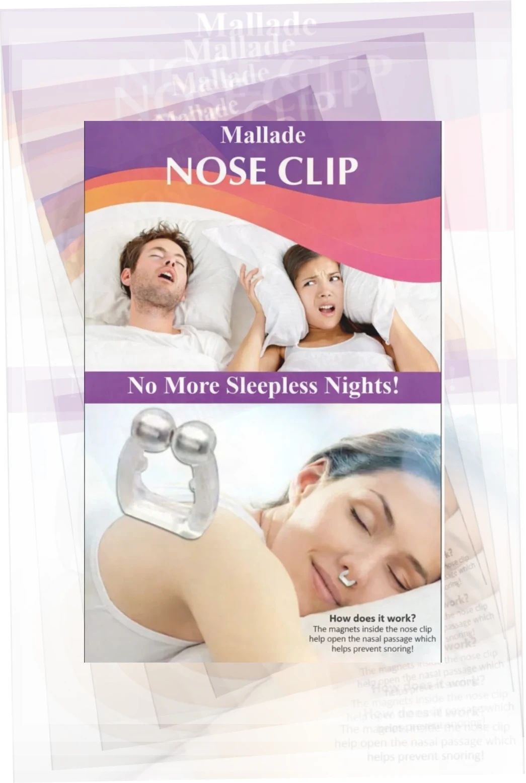mallade nose clip anti snore reusable design Nose Shaper-picture-23