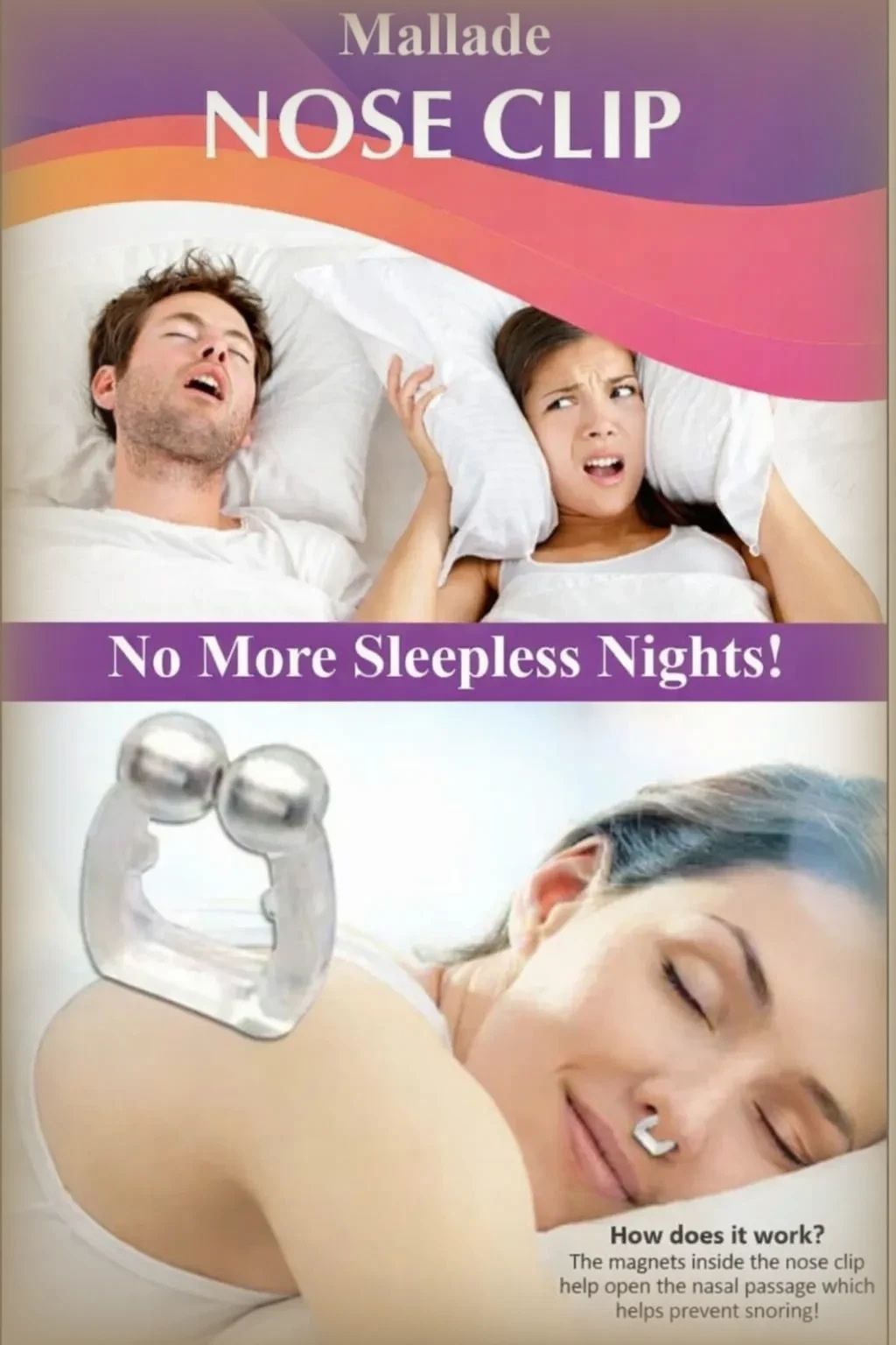 mallade anti snore nose clip easy clean design Nose Shaper-picture-12