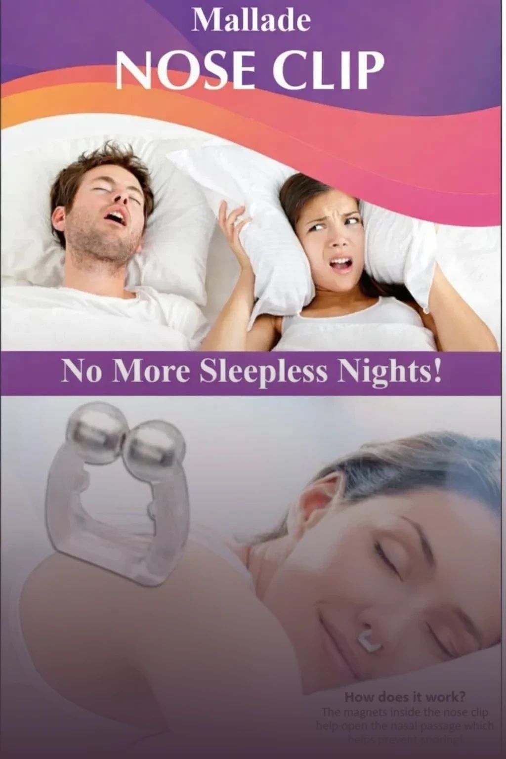 mallade nasal clip anti snoring sleep aid Nose Shaper-picture-0