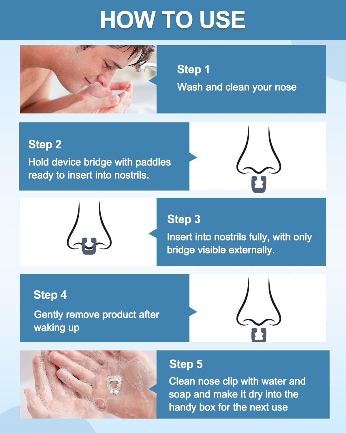 mallade Snore Help Nose Clip for Night Nose Shaper-picture-35