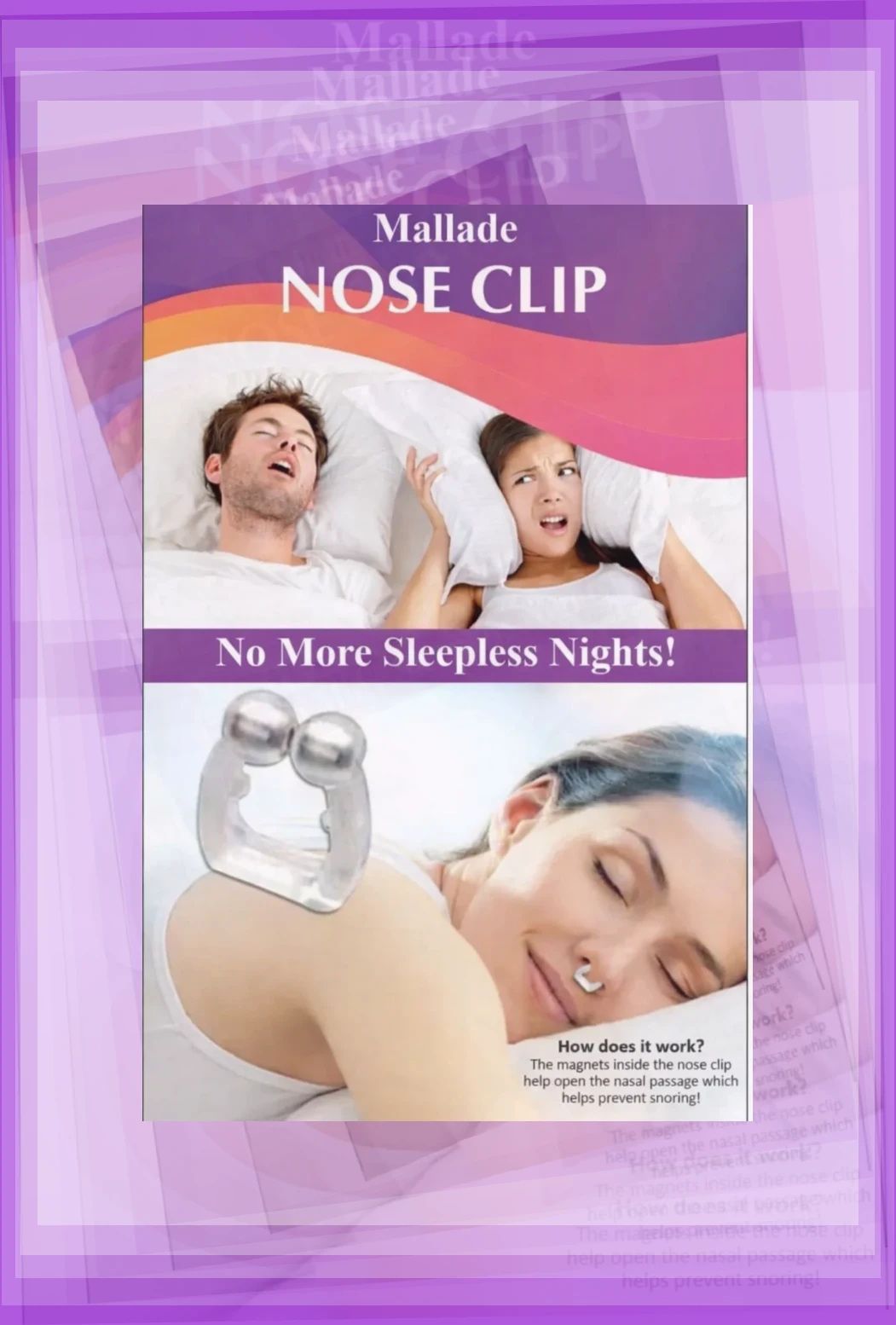 mallade anti snore nasal clip gentle support Nose Shaper-picture-14