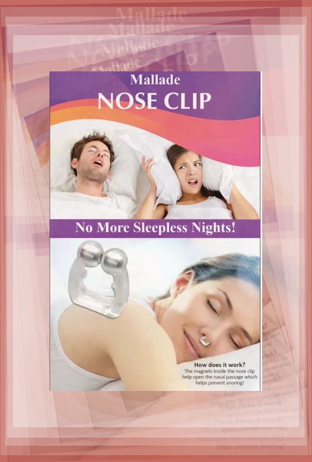 mallade comfortable anti snore nose clip overnight use Nose Shaper-picture-25