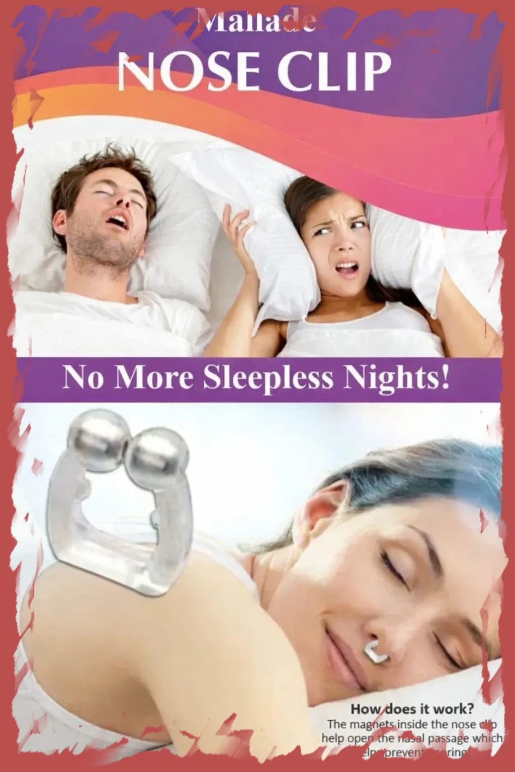 mallade anti snore nose clip skin safe Nose Shaper-picture-10