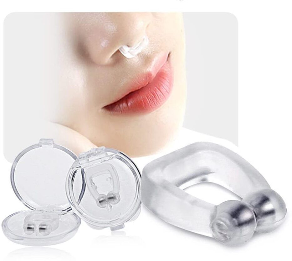Snore Free Nose Clip Snore Stopper Silicone Magnetic Anti Snoring Device Nose Shaper-image-2