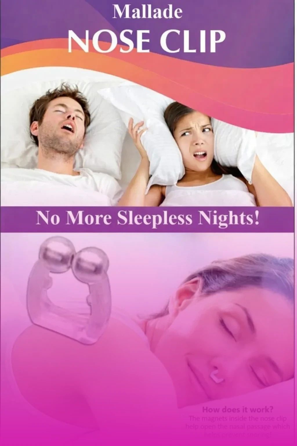 mallade anti snore clip improves airflow naturally Nose Shaper-picture-4