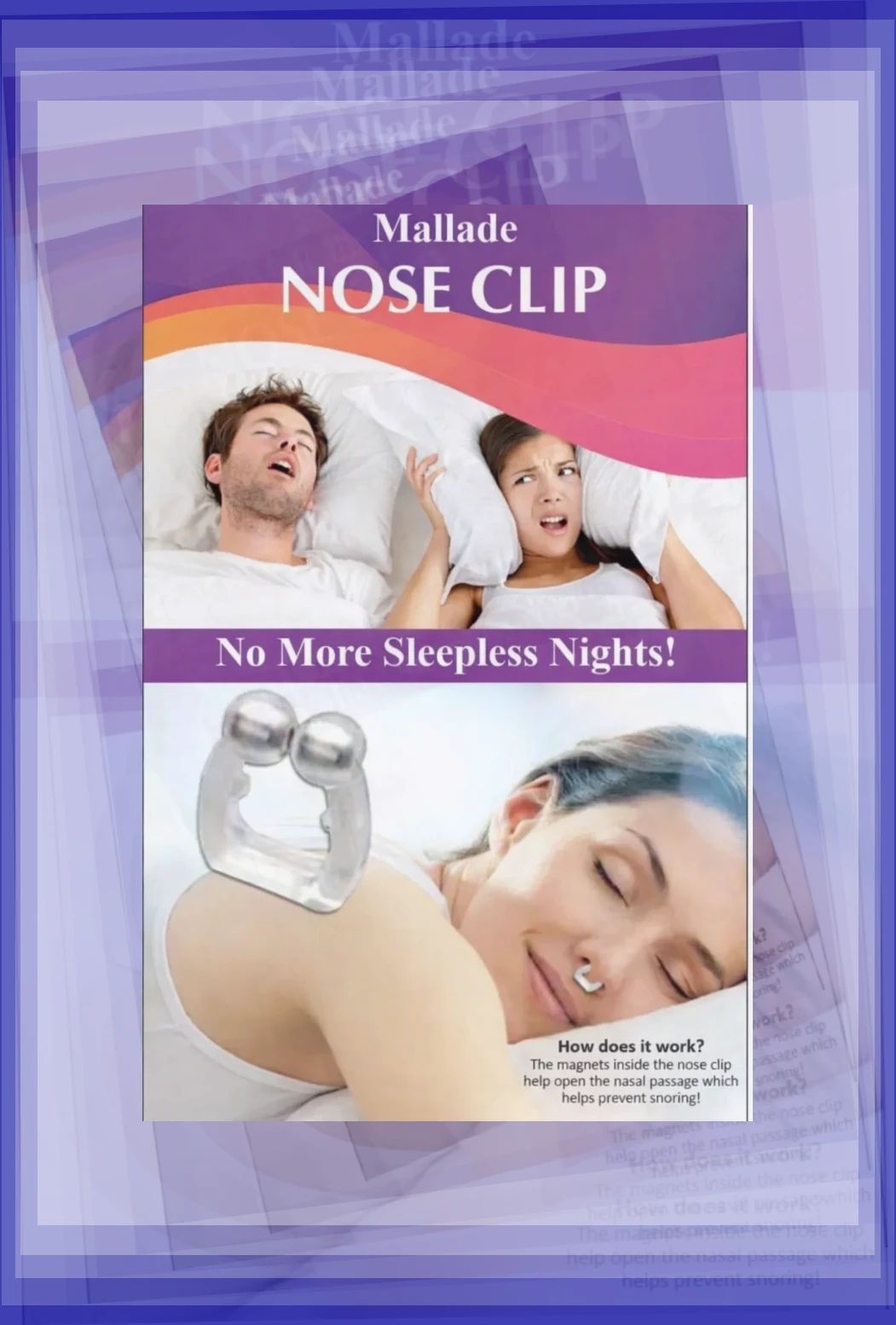 mallade anti snore solution nasal airflow clip Nose Shaper-picture-20