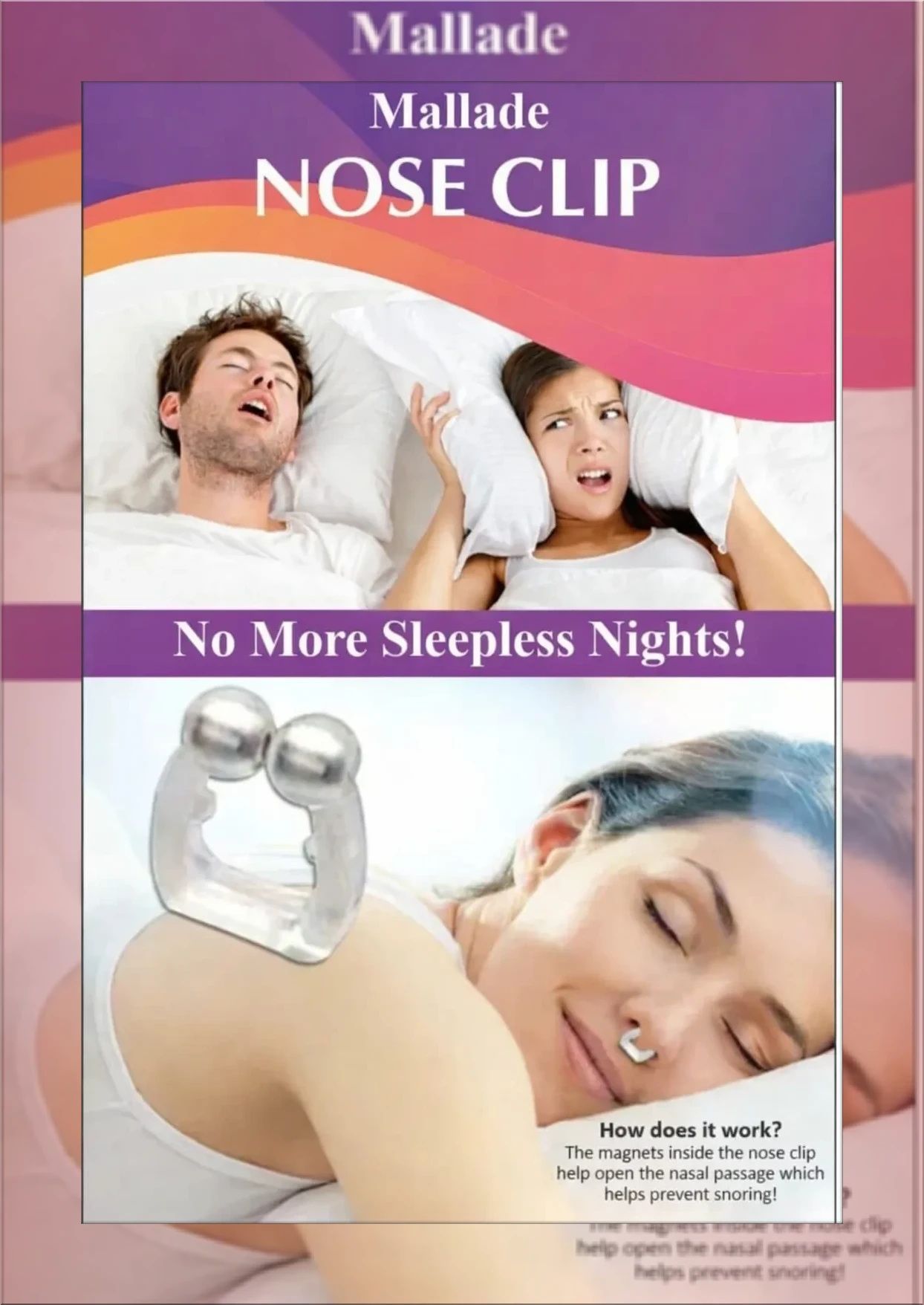 mallade anti snoring nose clip washable Nose Shaper-picture-11