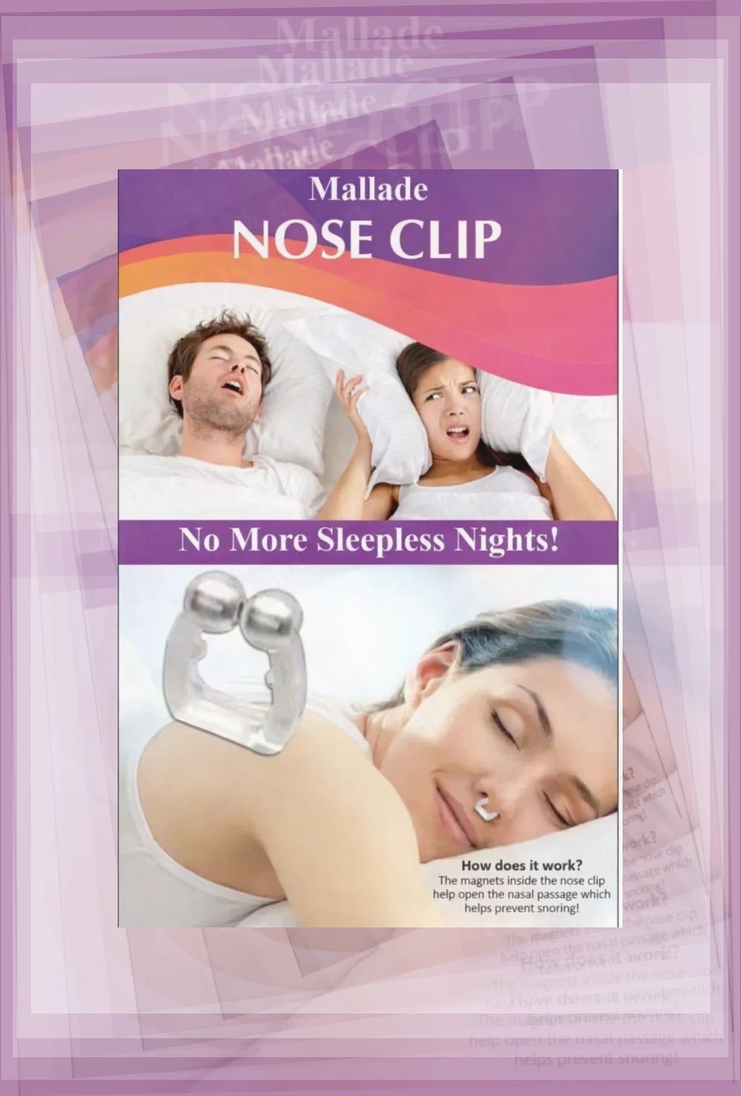 mallade anti snore nasal clip compact design Nose Shaper-picture-6