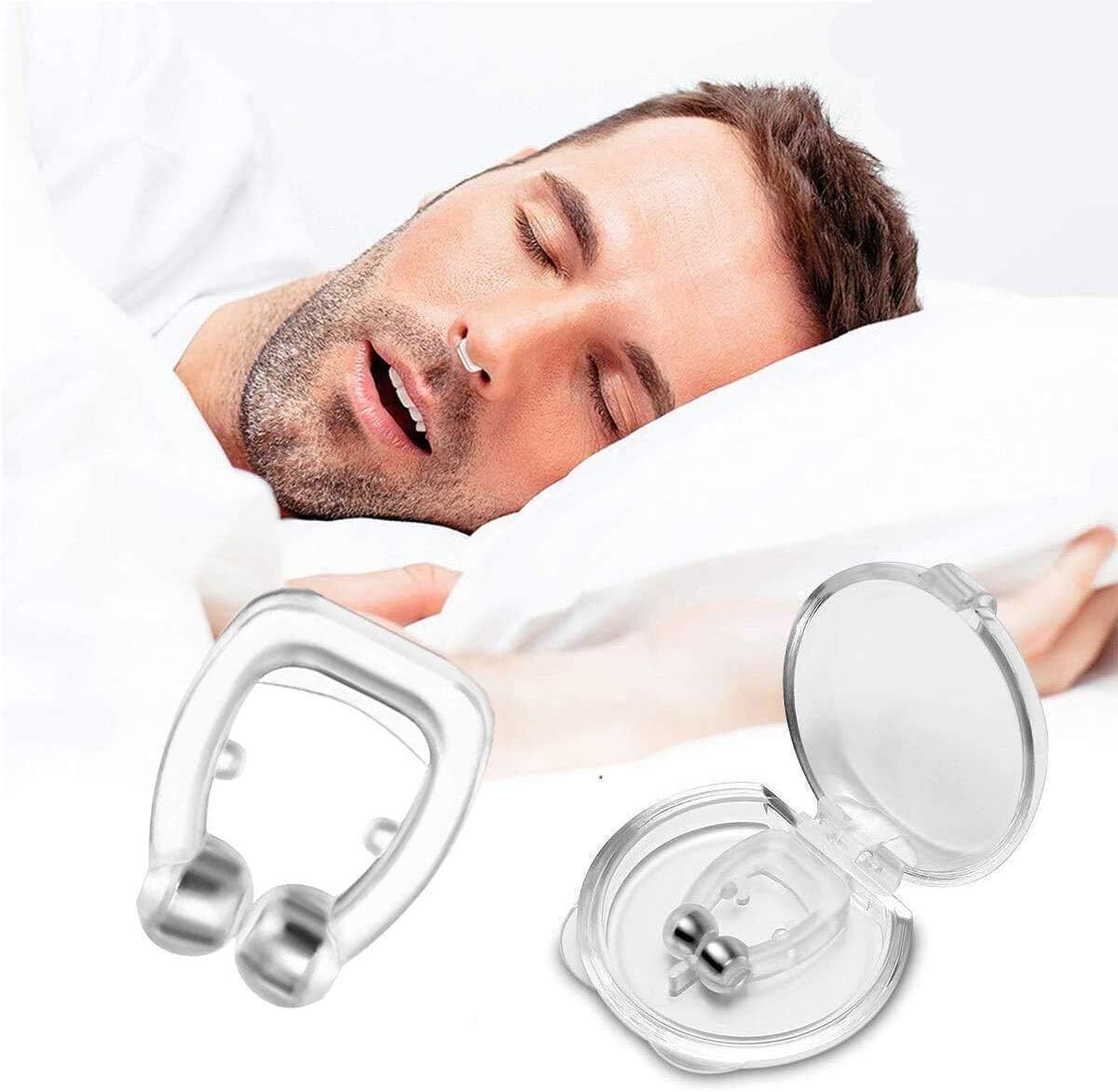 Anti Snoring Nose Clip for Men & Women – Magnetic Snore Stopper Device Nose Shaper-image-0