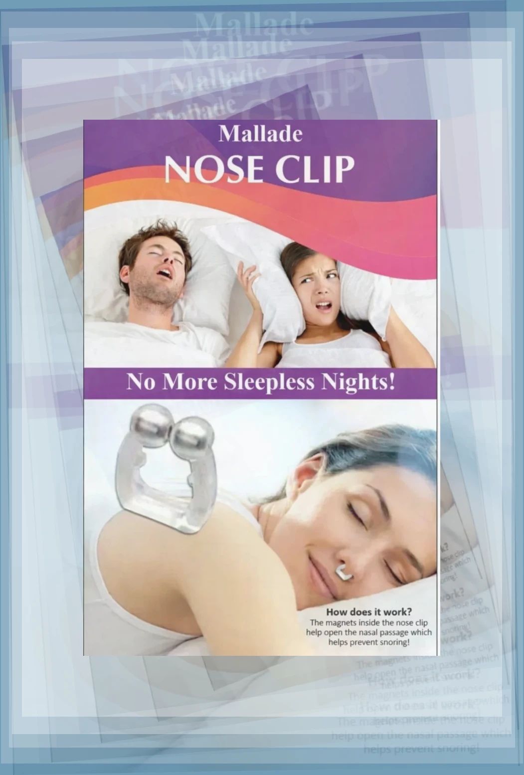 mallade anti snore device sleep breathing aid Nose Shaper-picture-2