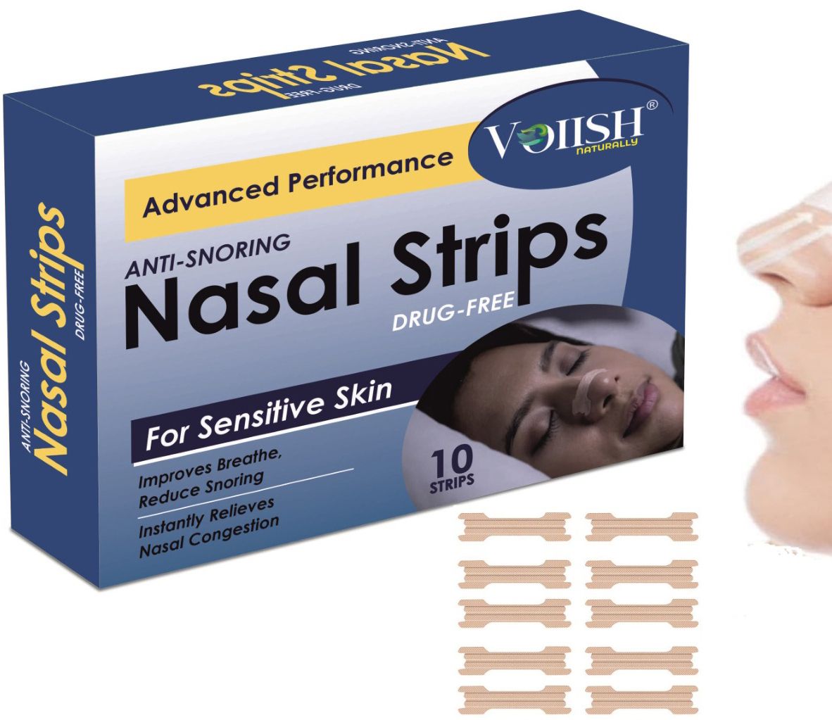 Better Breath Anti Snore Nasal Strips Size Good for Small-Standard Adult Nose Anti-snoring Device