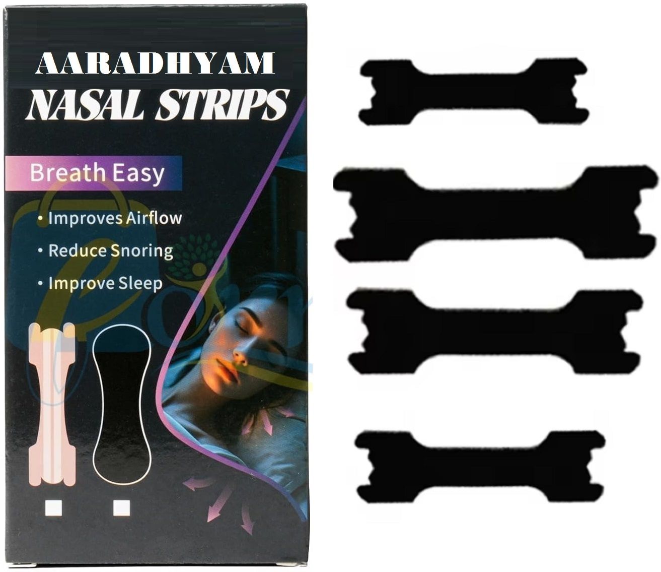 Pro Nasal Strips Non-woven Fabric Stop Snoring Sleep Reduce Anti-snoring Device-image-37