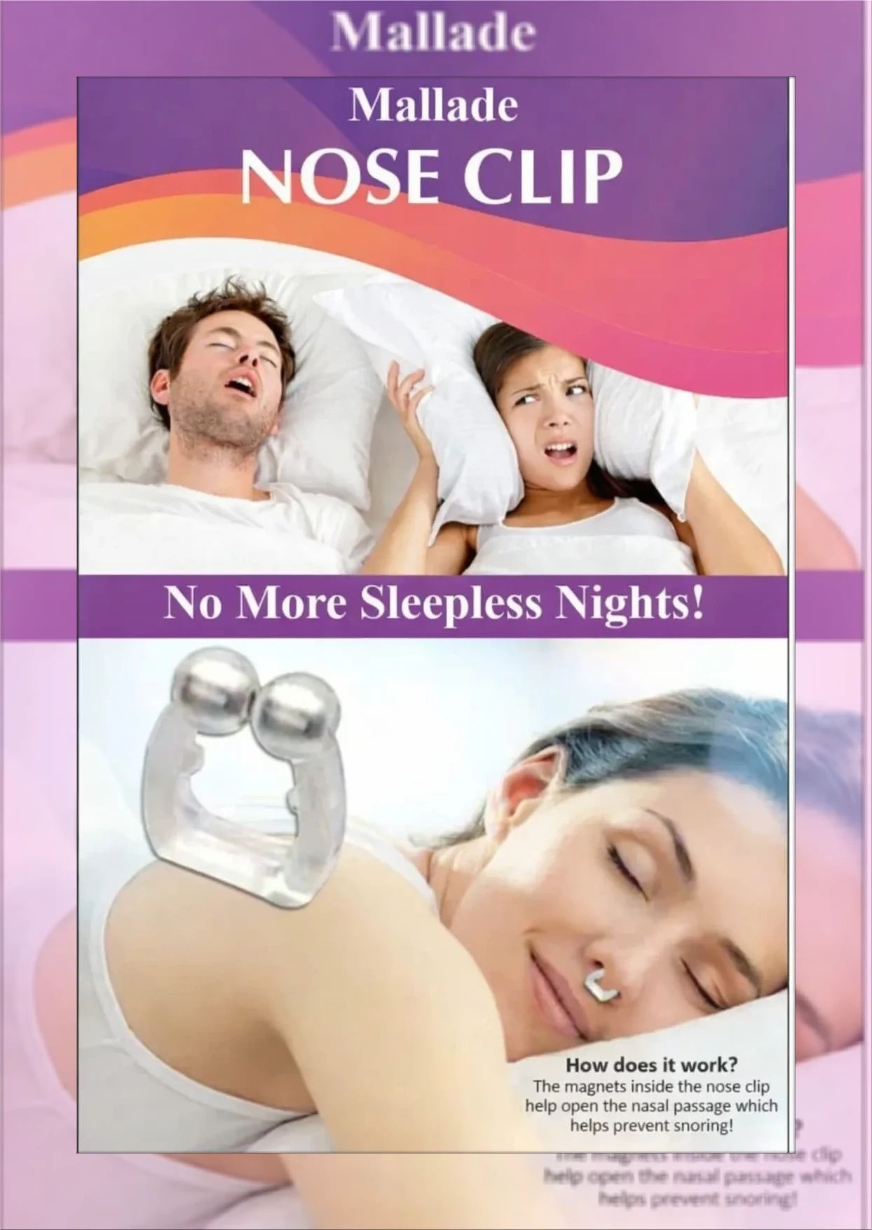 mallade anti snore nasal clip lightweight comfort Nose Shaper-picture-5