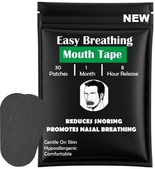Mouth Tape Black (Pack of 30) Anti-snoring Device Anti-snoring Device-image-1