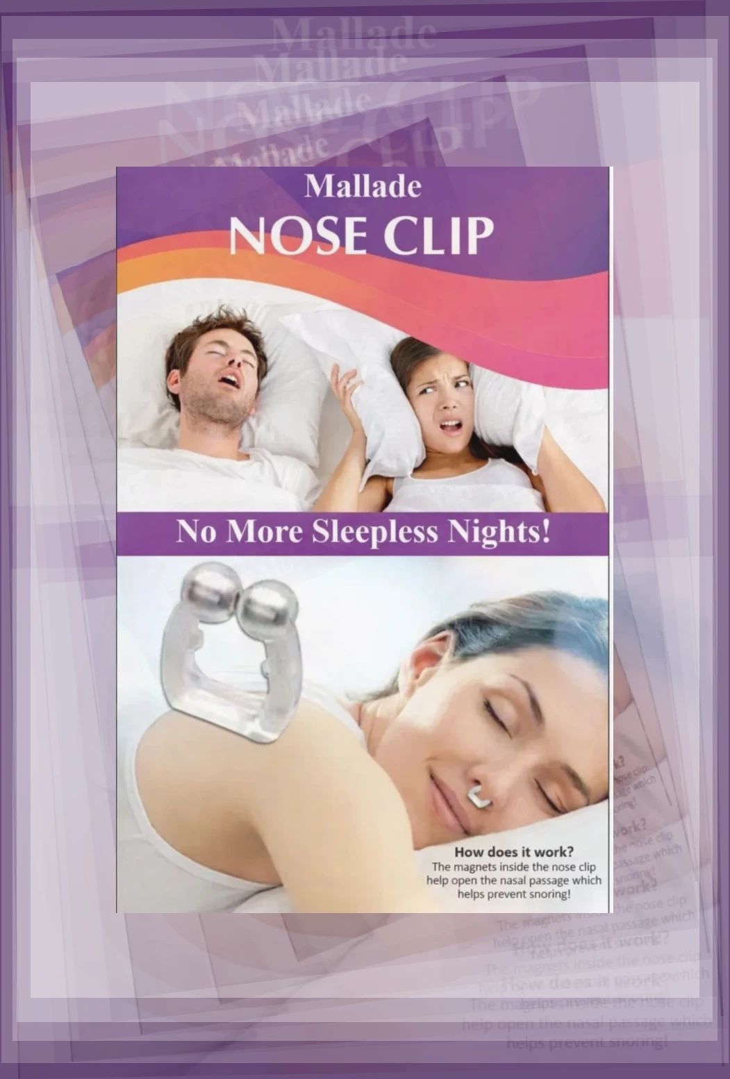 mallade anti snoring nasal clip easy wear Nose Shaper-picture-24