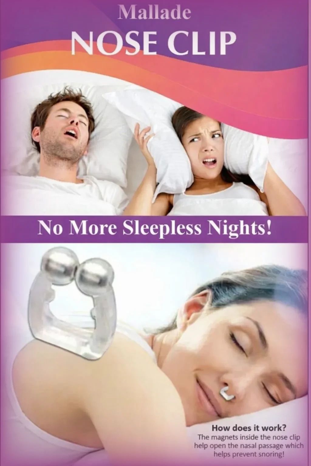 mallade stop snoring device nose clip Nose Shaper-picture-11