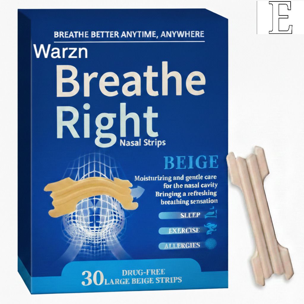 Gentle Care Nasal Strips for Breathing Nose Strip Sensitive Skin 30 Pcs Anti-snoring Device-image-26