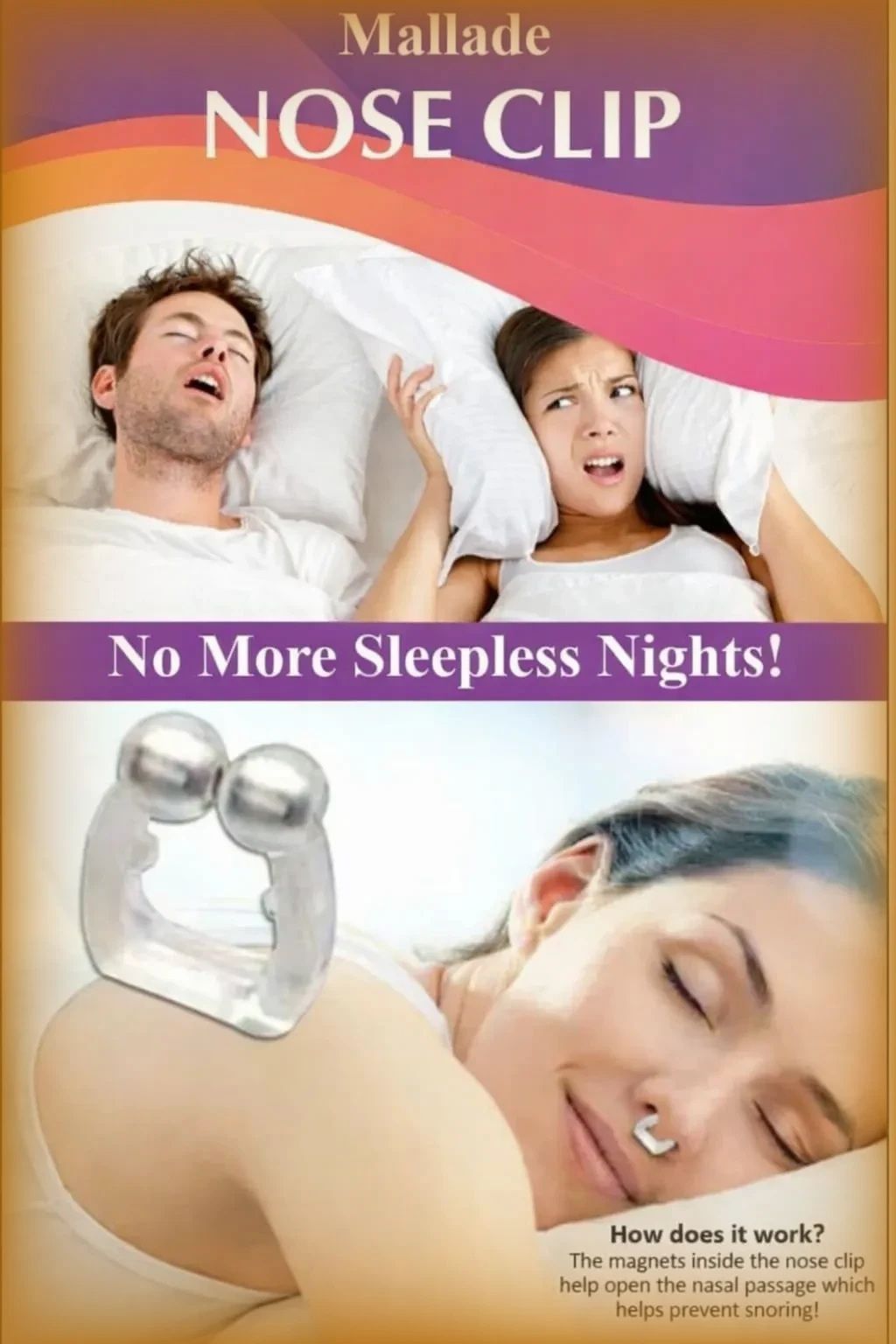 mallade anti snoring nose clip without medicine Nose Shaper-picture-26