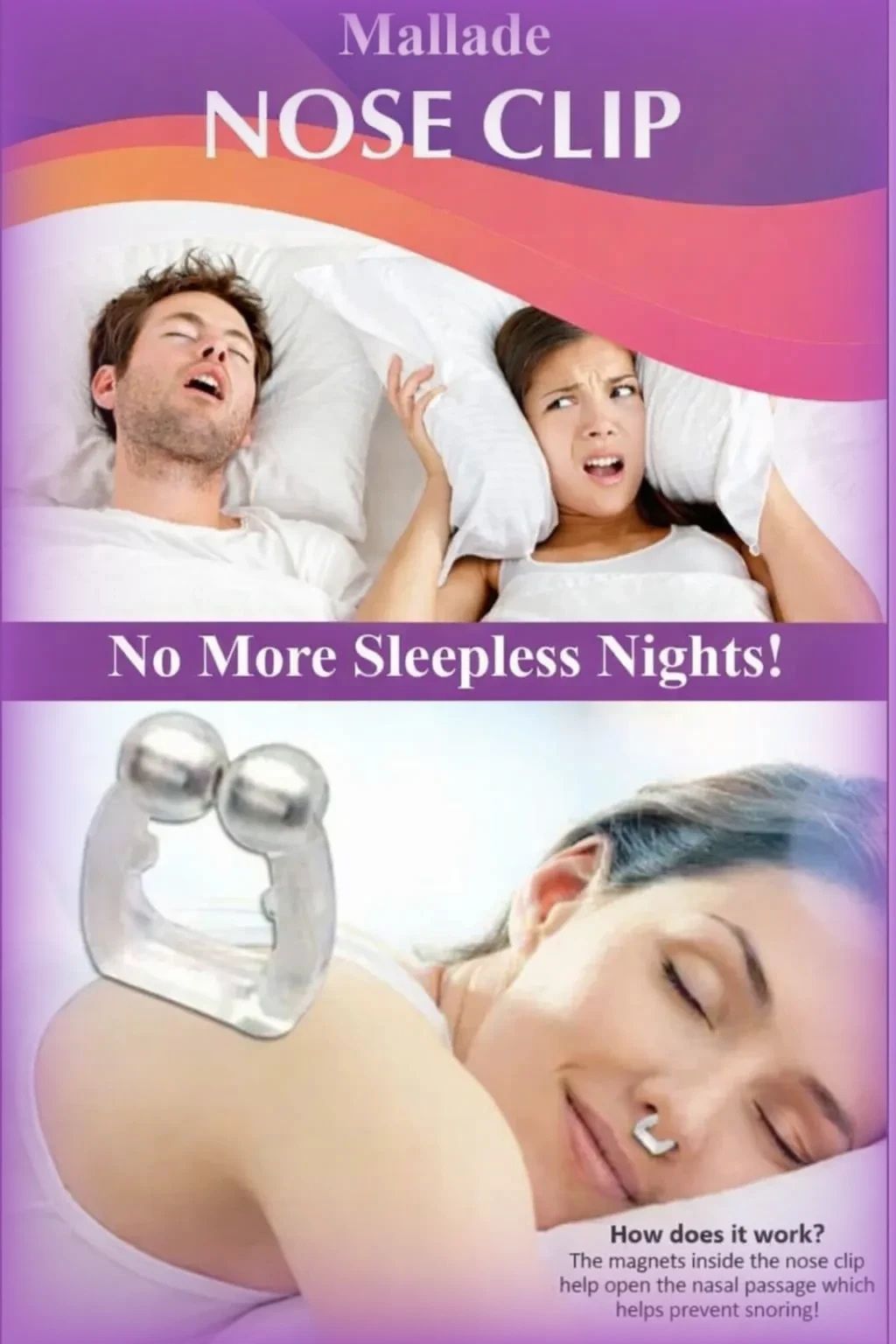 mallade anti snoring clip improves oxygen flow Nose Shaper-picture-45
