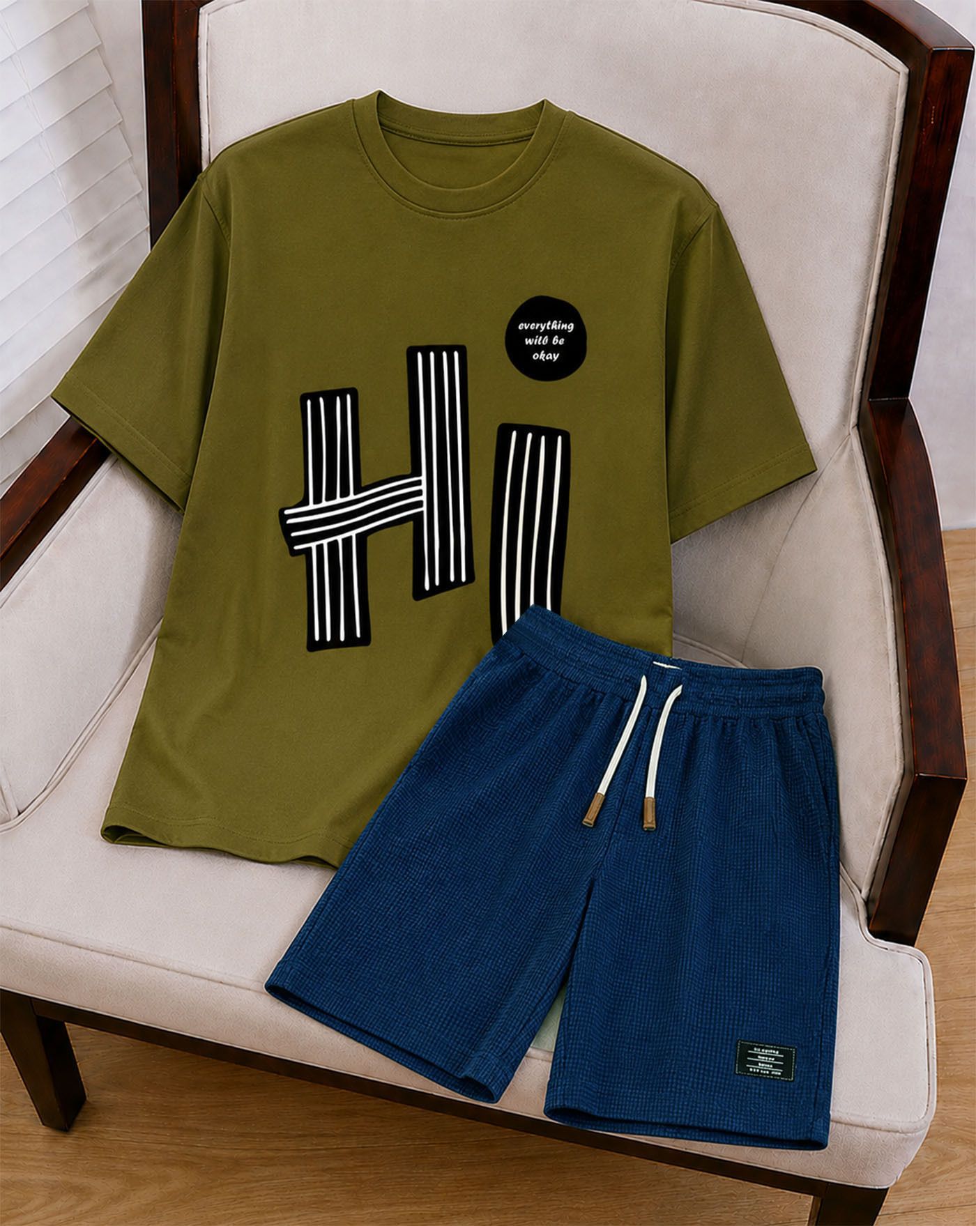enitor Tshirt Regular Shorts Co-ords Set-picture-19