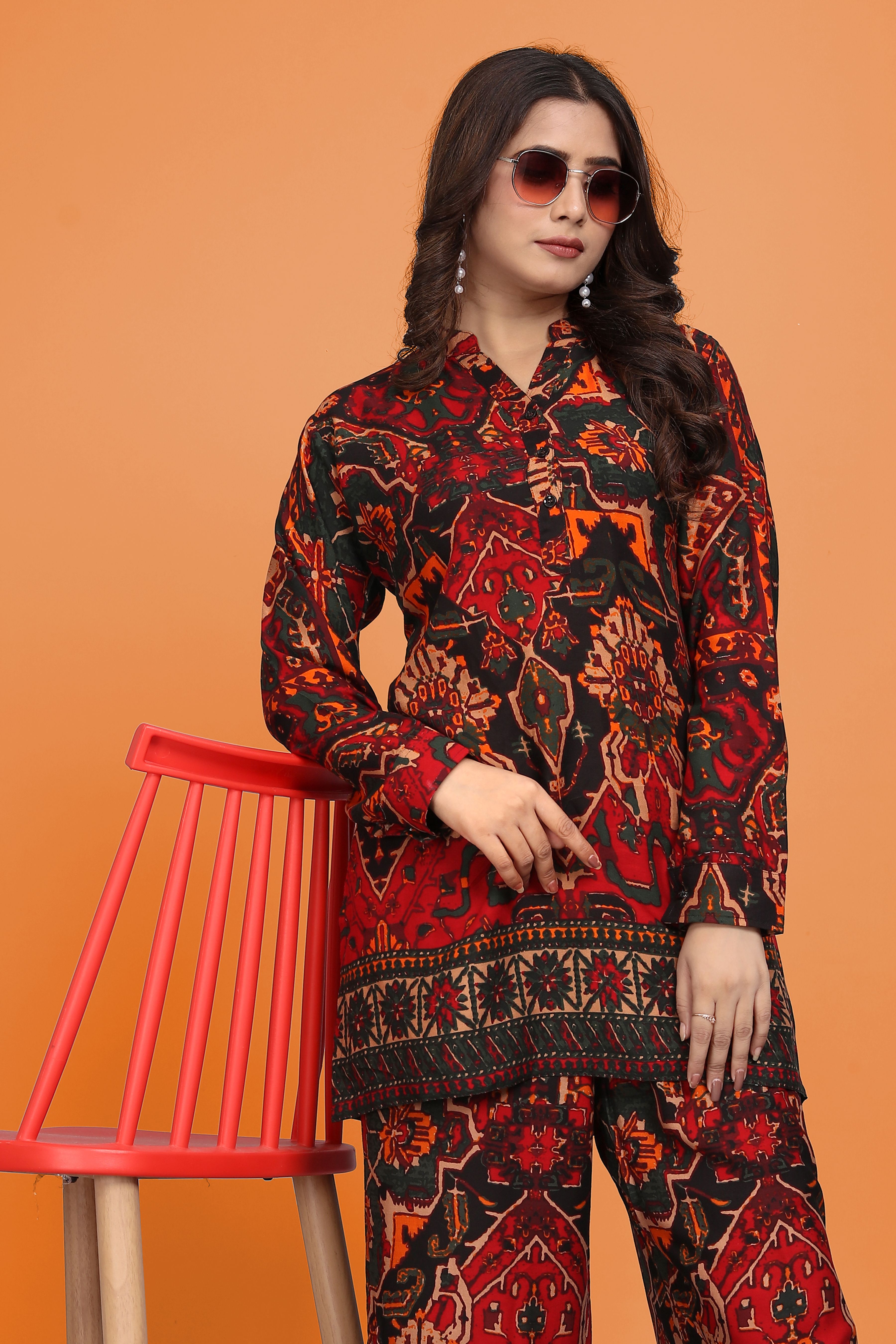 vertali industries Tunic Palazzos Co-ords Set-picture-13
