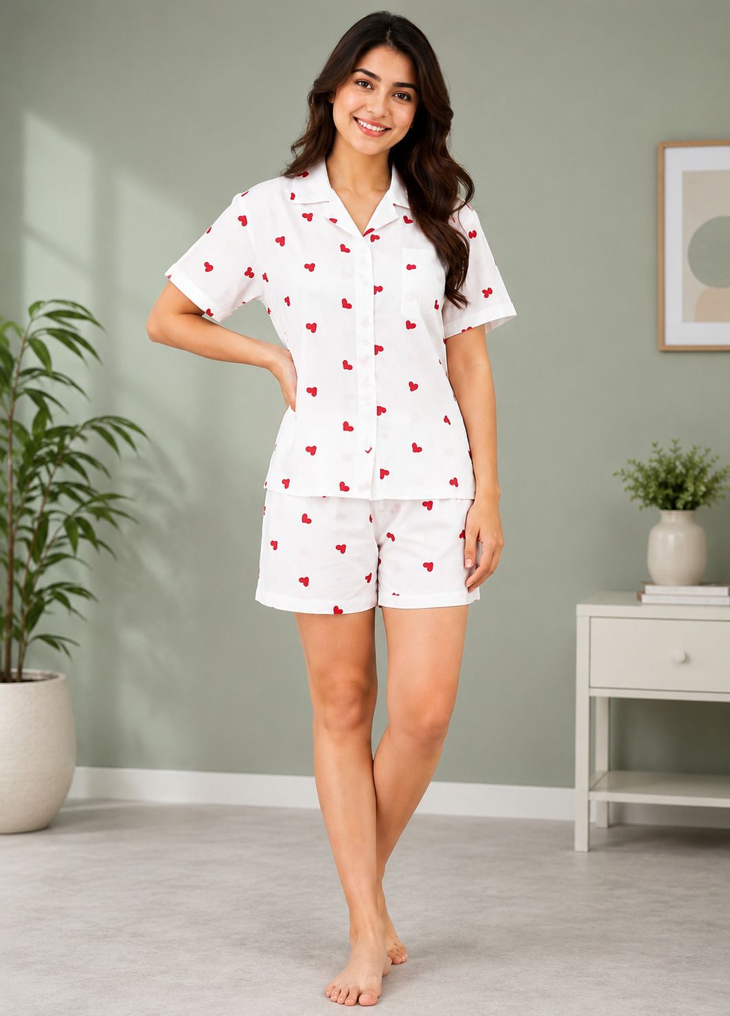 fashionhub Shirt Regular Shorts Co-ords Set-picture-35