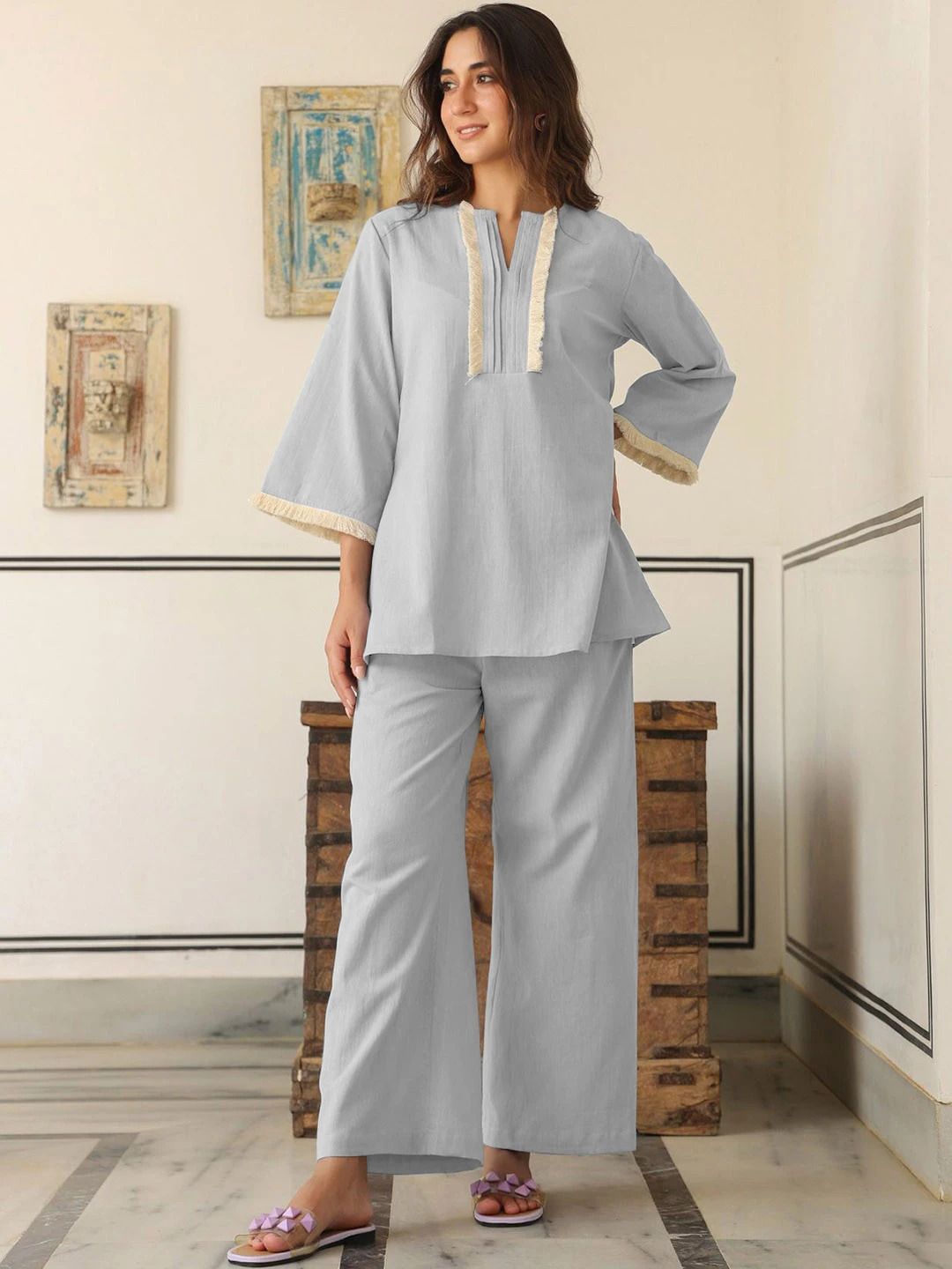 Tunic Palazzos Co-ords Set-image-45