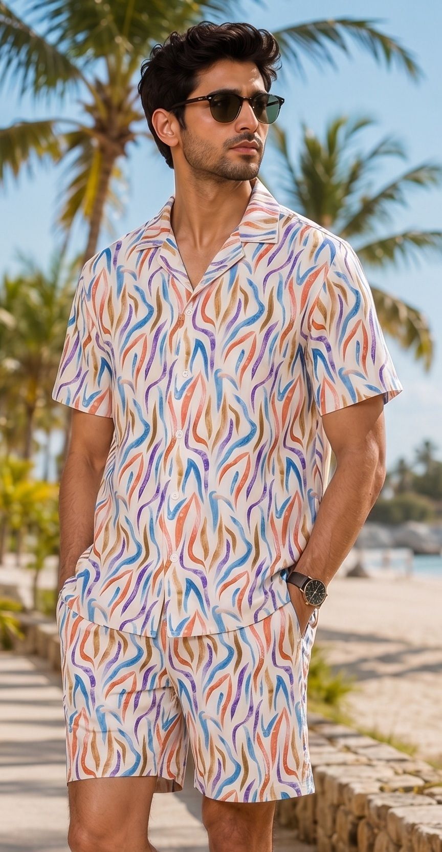 hasini fashion Men Night Suit Set Multicolor Printed-picture-27