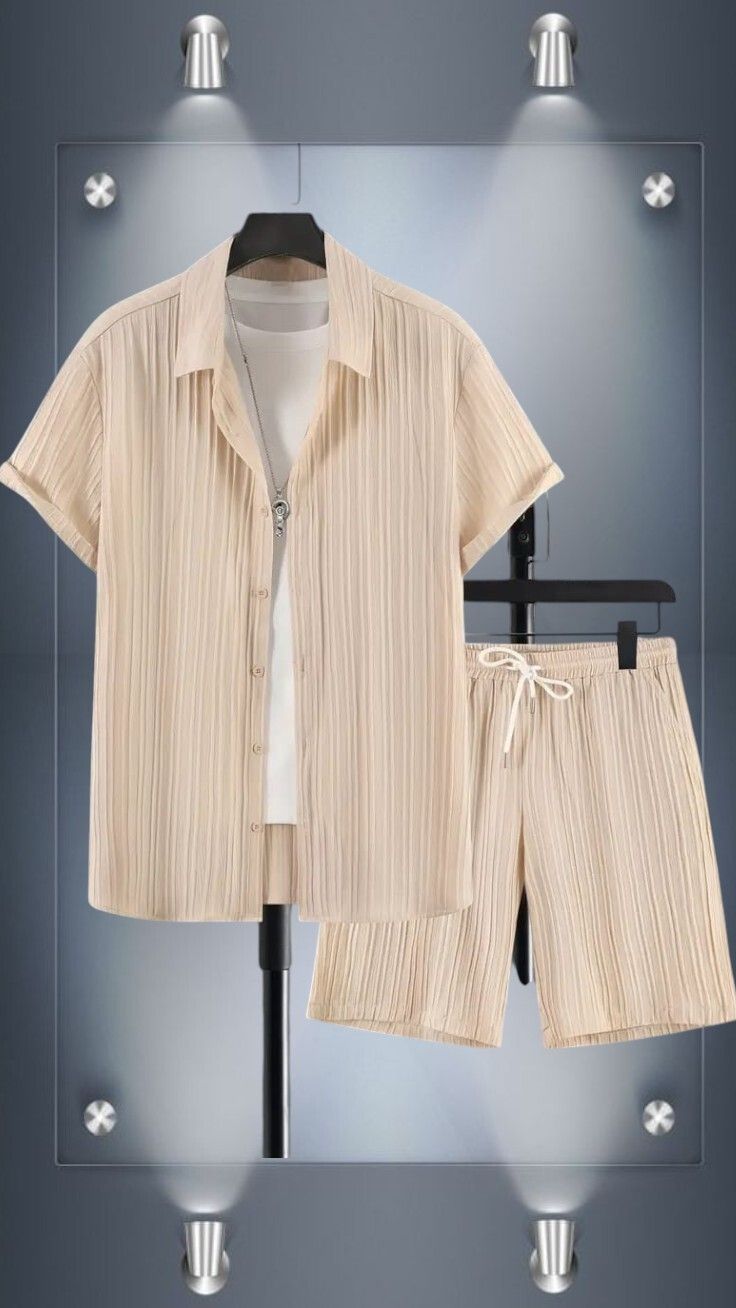 Shirt Chino Shorts Co-ords Set-image-45