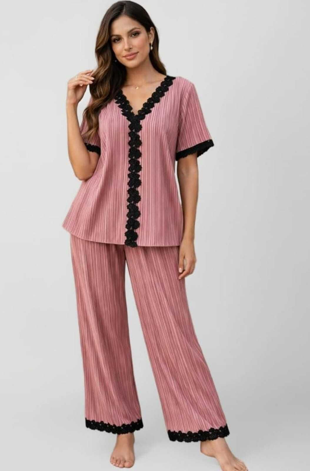 Tshirt Palazzos Co-ords Set-image-40