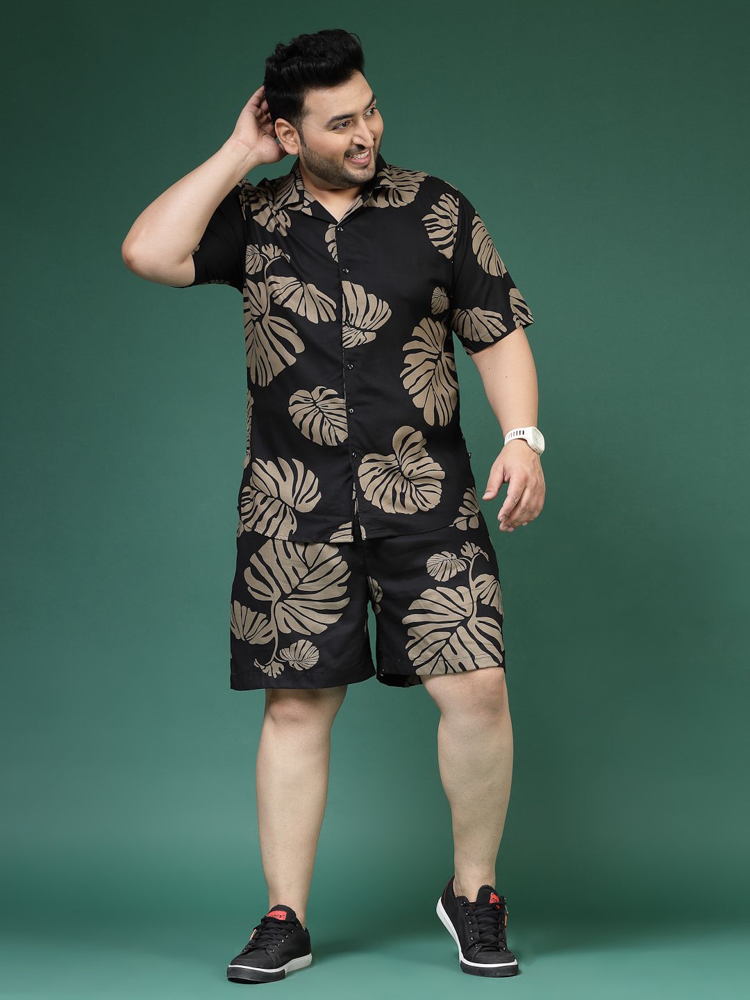 Shirt Regular Shorts Co-ords Set-image-19