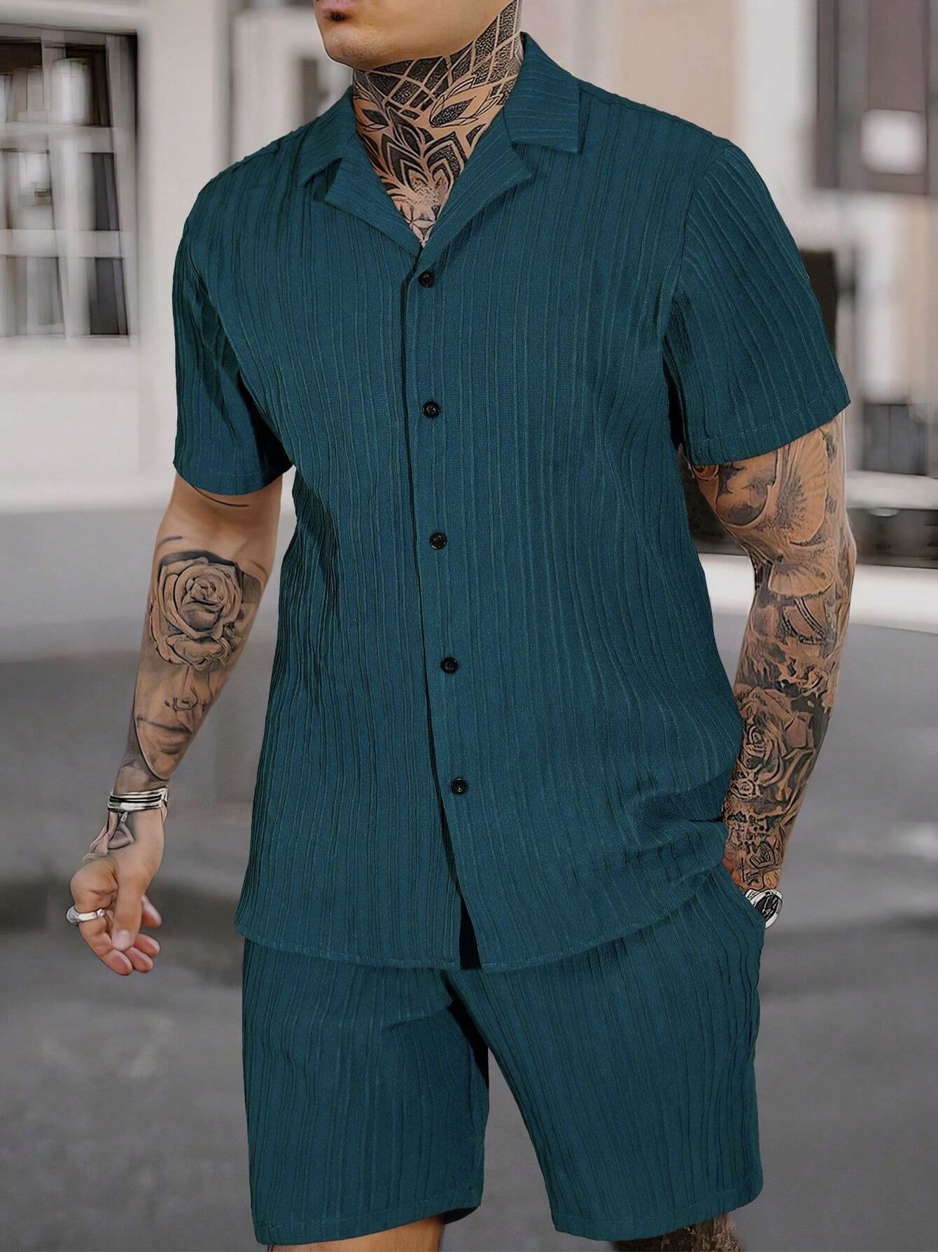 maa uma Shirt Regular Shorts Co-ords Set-picture-9