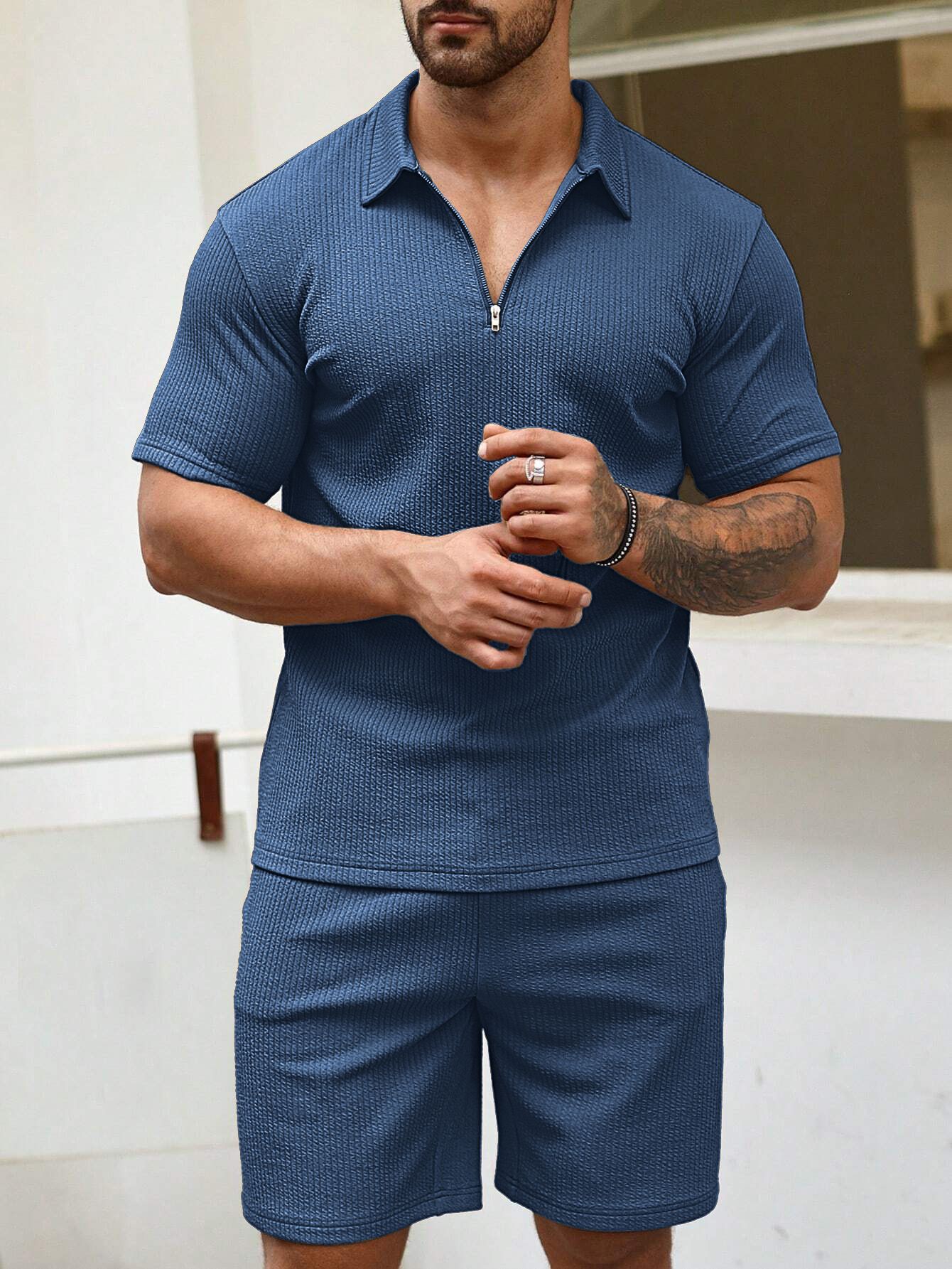 vogaan Tshirt Regular Shorts Co-ords Set-picture-11