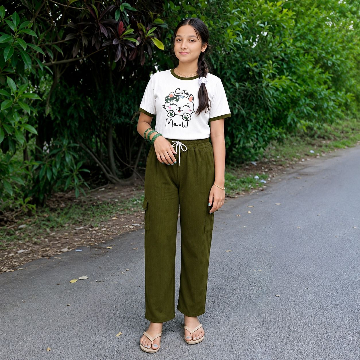 spfashiontrends Tshirt Pant Western Set-picture-16