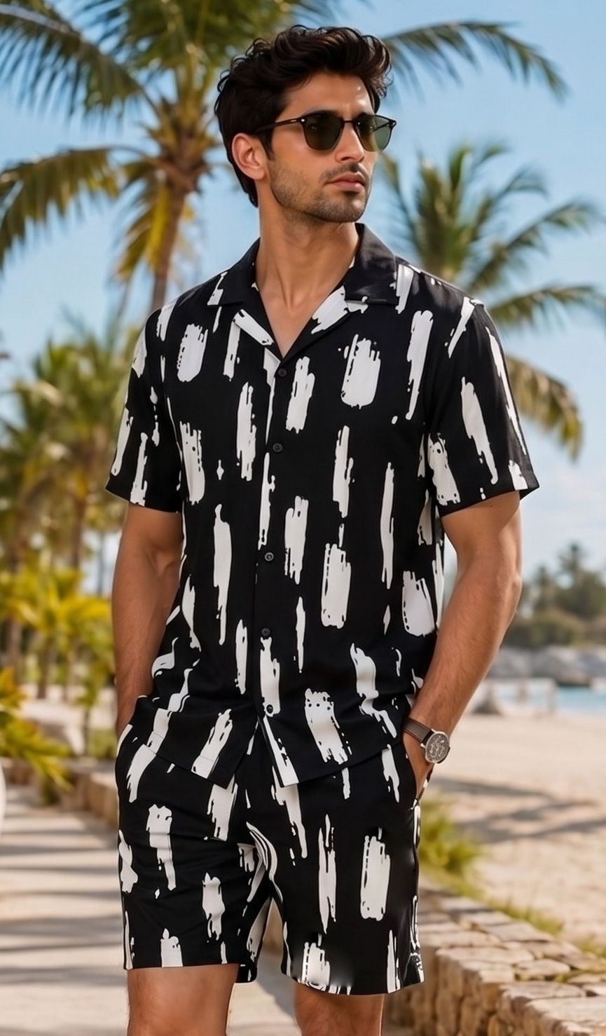 hasini fashion Men Night Suit Set Multicolor Printed-picture-25