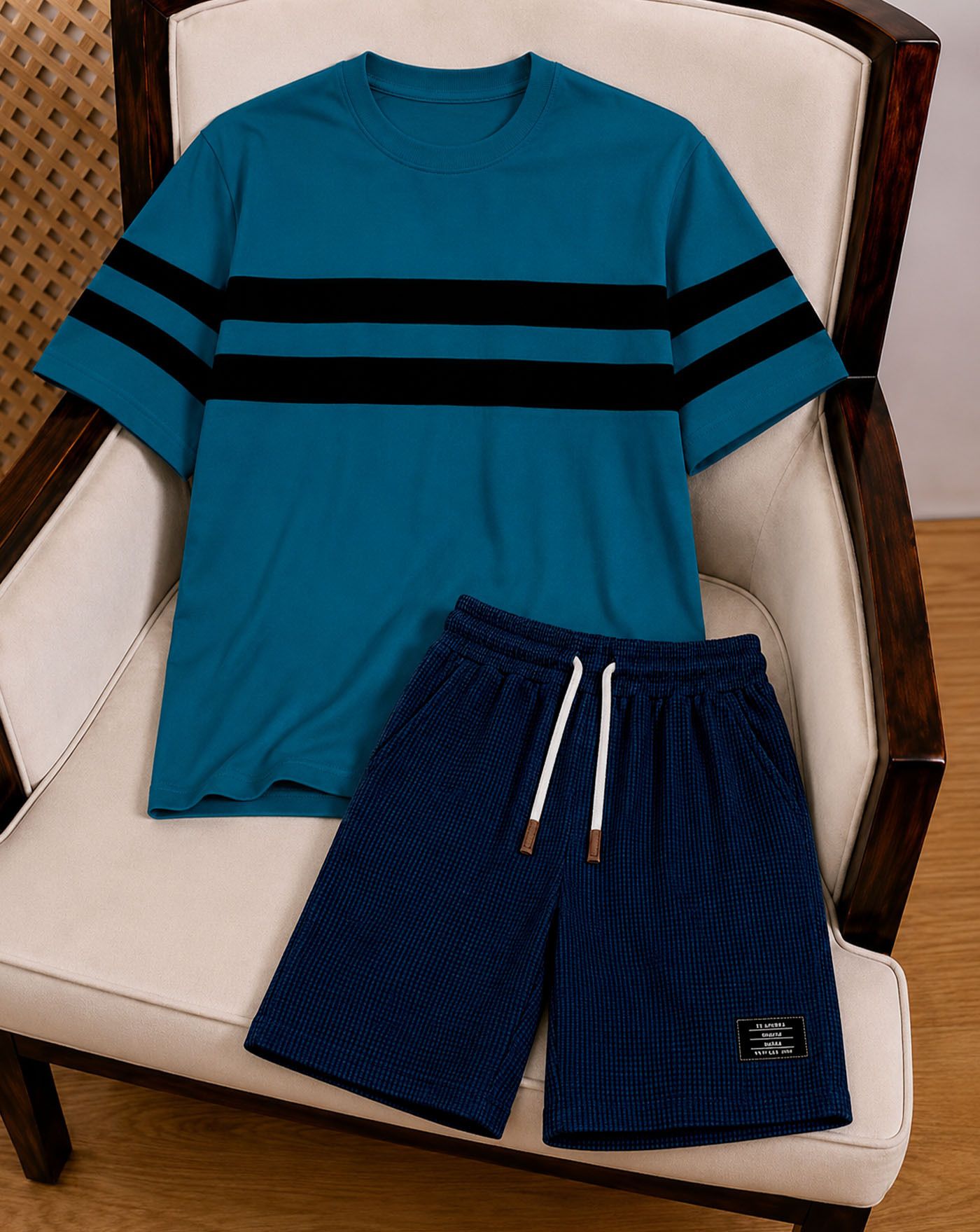 Tshirt Regular Shorts Co-ords Set-image-32
