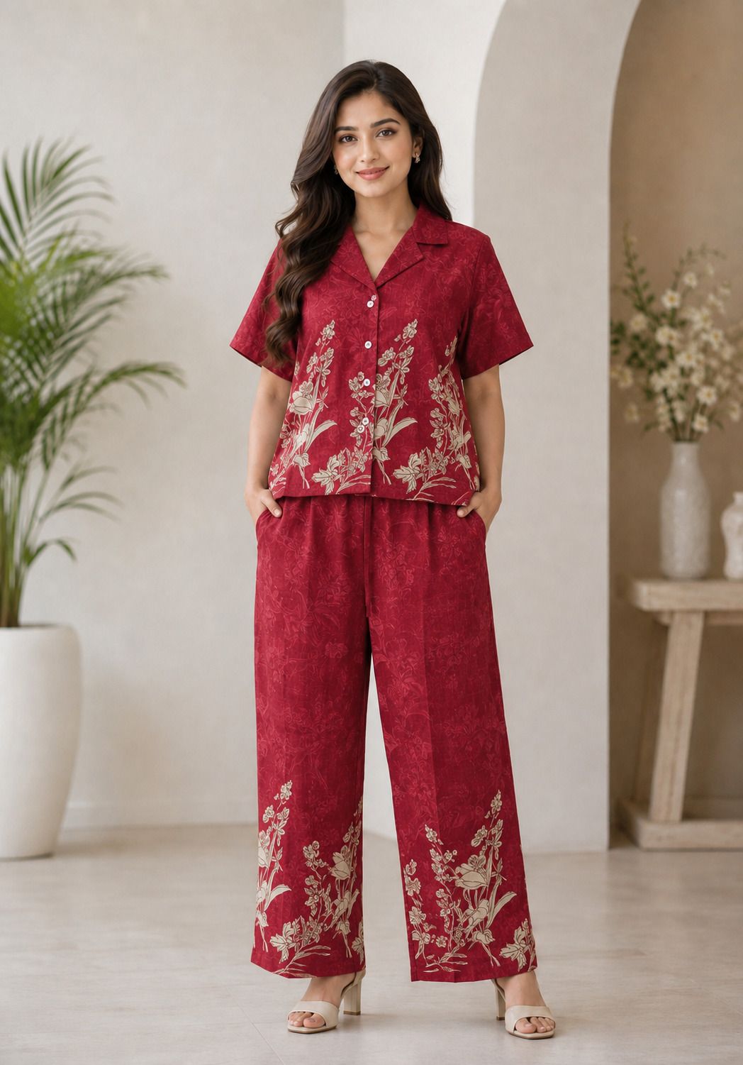 neysa Shirt Palazzos Co-ords Set-picture-3